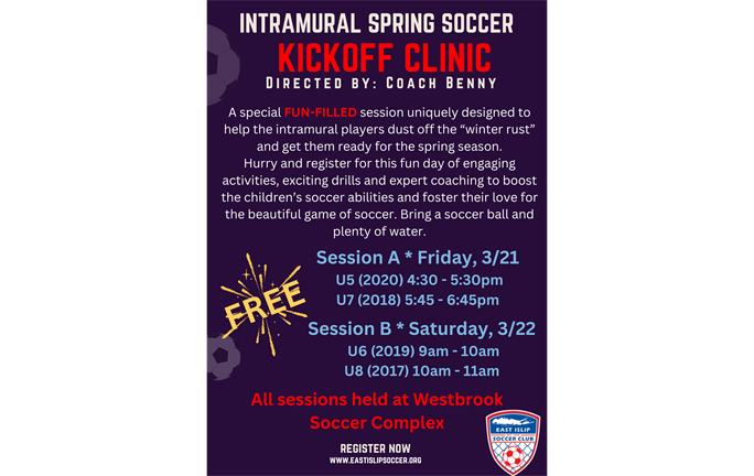 Intramural Spring Soccer Kickoff Clinic